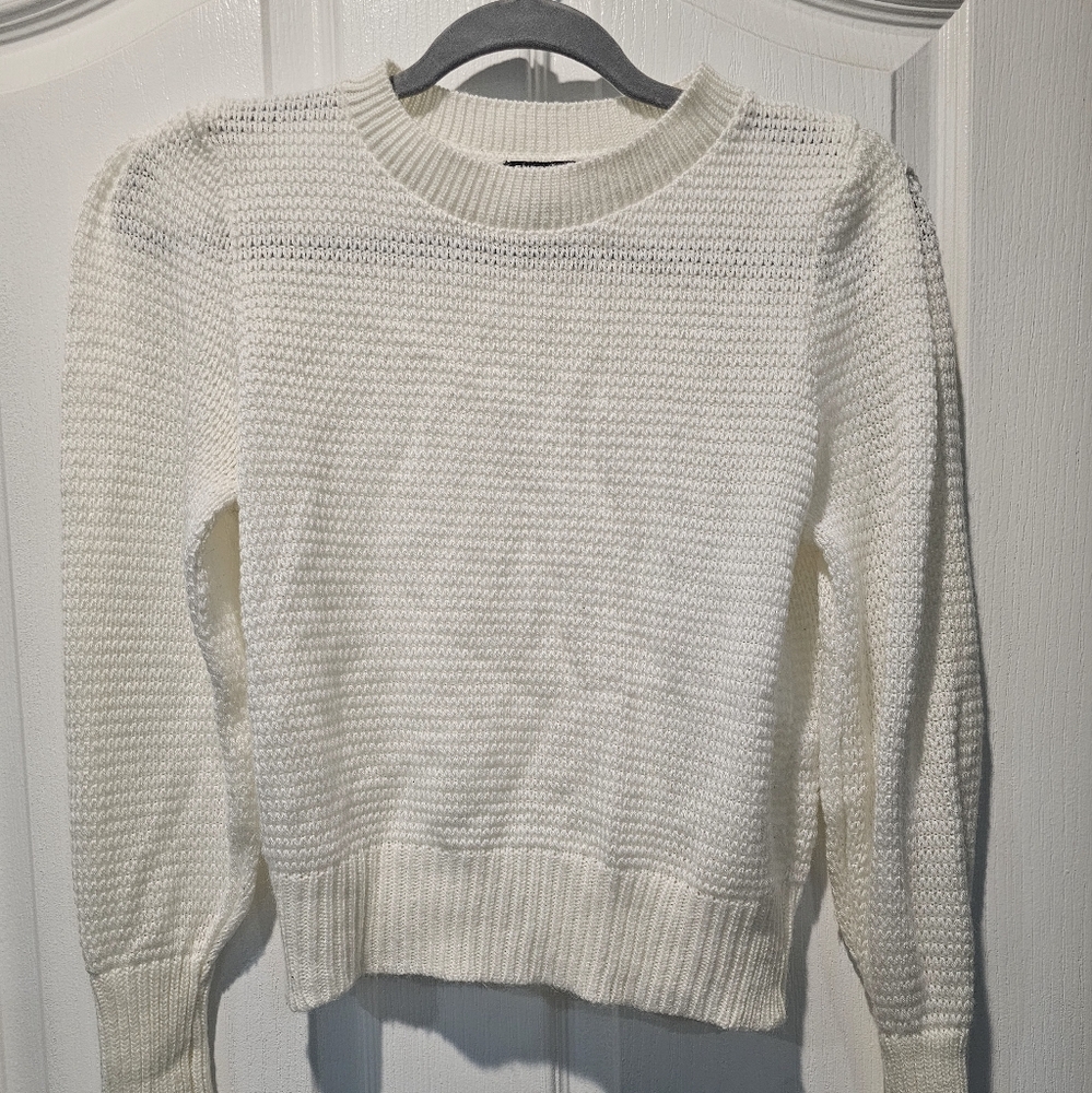 Express Cream Crew Neck Sweater